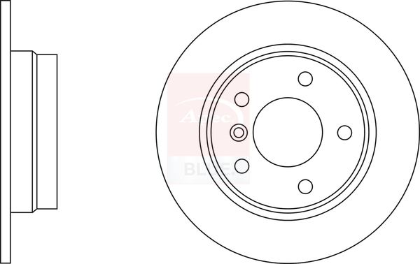 Apec Blue SDK6488 Brake Disc - 1