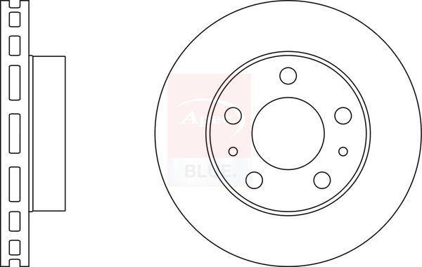 Apec Blue SDK6490 Brake Disc - 1