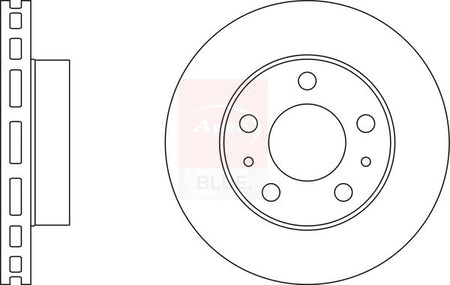 Apec Blue SDK6490 Brake Disc - 1
