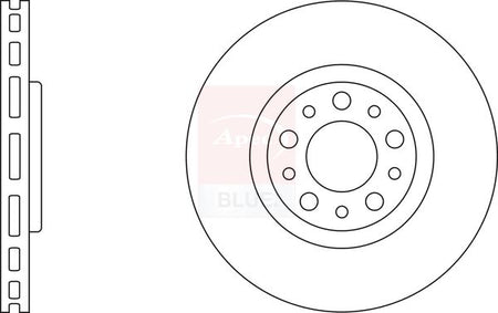 Apec Blue SDK6498 Brake Disc - 1