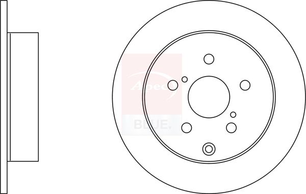 Apec Blue SDK6509 Brake Disc - 1