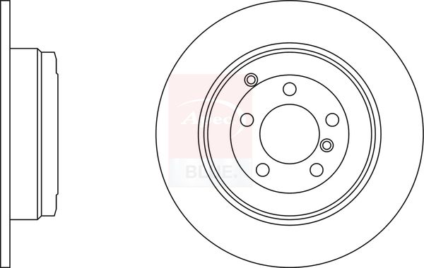 Apec Blue SDK6513 Brake Disc - 1