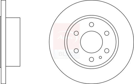 Apec Blue SDK6514 Brake Disc - 1