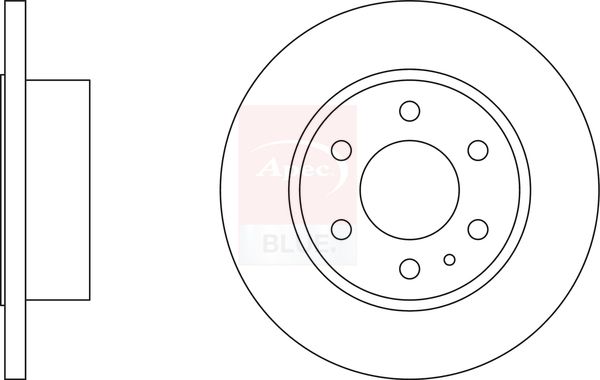 Apec Blue SDK6514 Brake Disc - 1