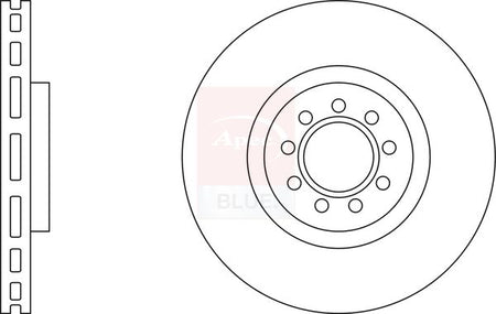Apec Blue SDK6515 Brake Disc - 1