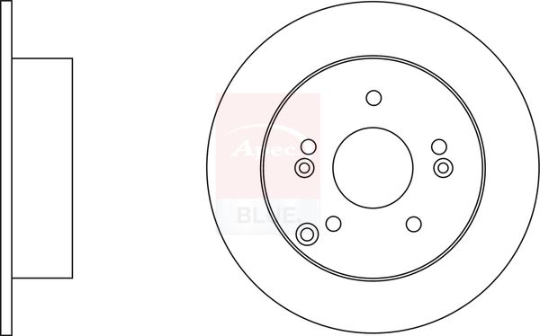 Apec Blue SDK6521 Brake Disc - 1
