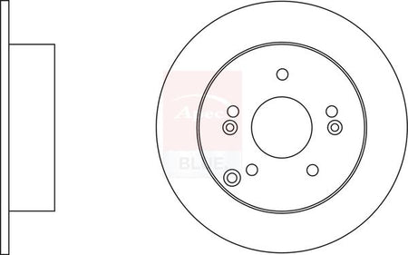 Apec Blue SDK6521 Brake Disc - 1