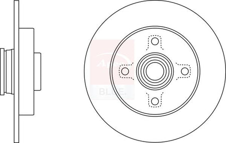 Apec Blue SDK6524 Brake Disc - 2