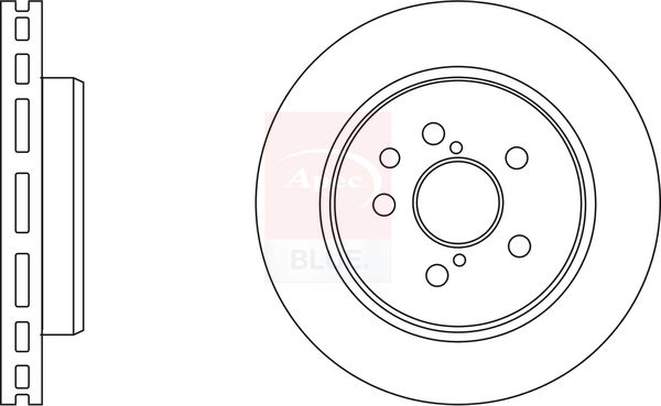 Apec Blue SDK6525 Brake Disc - 1