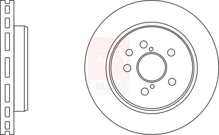 Apec Blue SDK6525 Brake Disc - 1