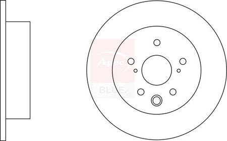 Apec Blue SDK6527 Brake Disc - 1