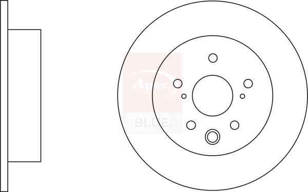 Apec Blue SDK6527 Brake Disc - 1