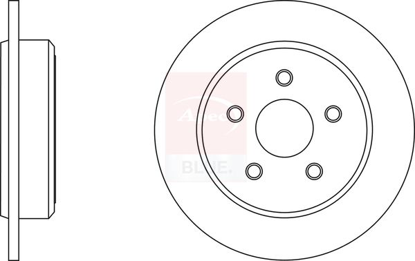 Apec Blue SDK6529 Brake Disc - 1