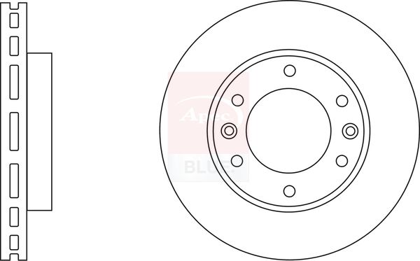Apec Blue SDK6531 Brake Disc - 1