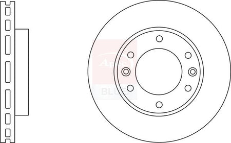 Apec Blue SDK6531 Brake Disc - 1