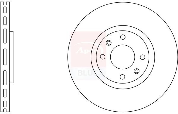 Apec Blue SDK6534 Brake Disc - 1