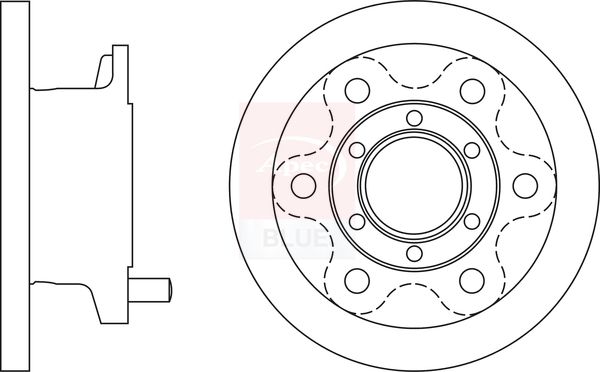 Apec Blue SDK6535 Brake Disc - 1