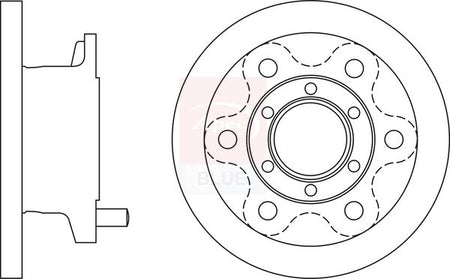 Apec Blue SDK6535 Brake Disc - 1