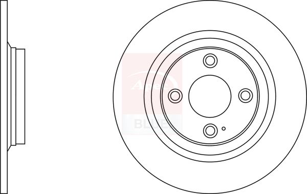 Apec Blue SDK6538 Brake Disc - 1
