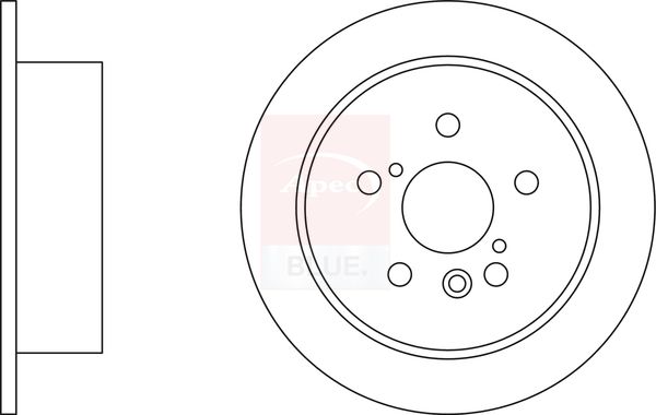 Apec Blue SDK6540 Brake Disc - 1
