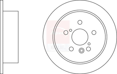 Apec Blue SDK6540 Brake Disc - 1
