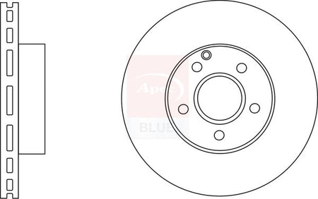 Apec Blue SDK6542 Brake Disc - 1