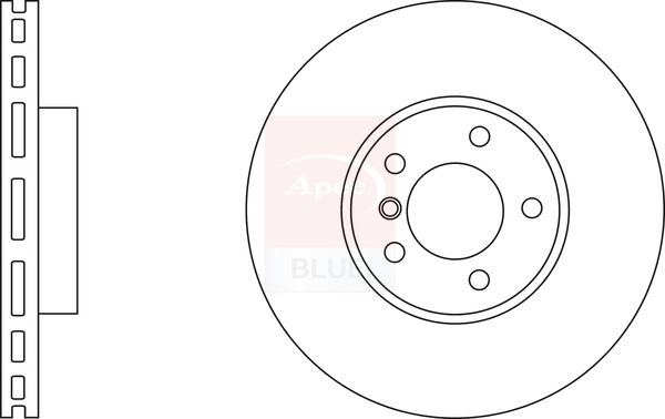 Apec Blue SDK6550 Brake Disc - 1