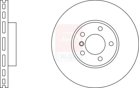 Apec Blue SDK6550 Brake Disc - 1