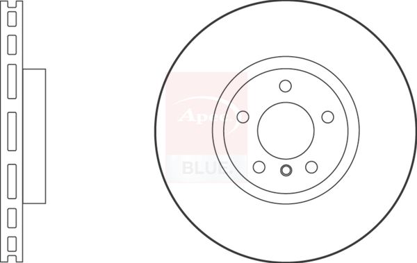Apec Blue SDK6551 Brake Disc - 1