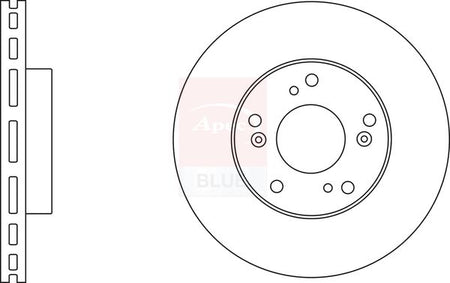 Apec Blue SDK6561 Brake Disc - 1