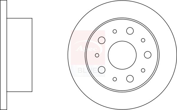 Apec Blue SDK6566 Brake Disc - 1