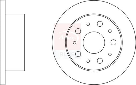 Apec Blue SDK6566 Brake Disc - 1