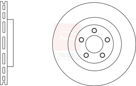 Apec Blue SDK6569 Brake Disc - 1