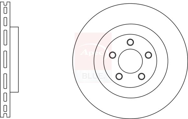 Apec Blue SDK6569 Brake Disc - 1