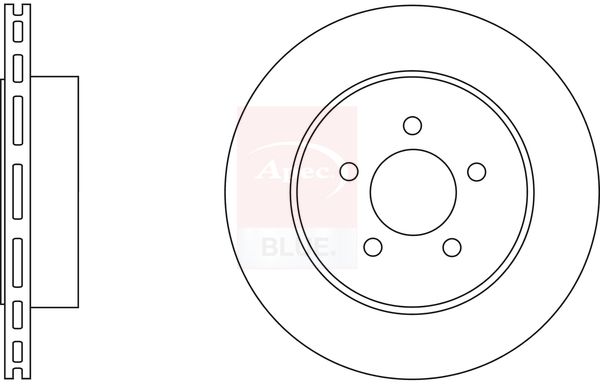 Apec Blue SDK6570 Brake Disc - 1