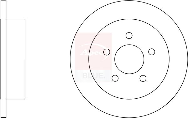 Apec Blue SDK6571 Brake Disc - 1