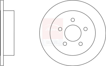Apec Blue SDK6571 Brake Disc - 1