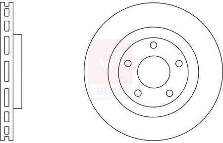 Apec Blue SDK6572 Brake Disc - 1