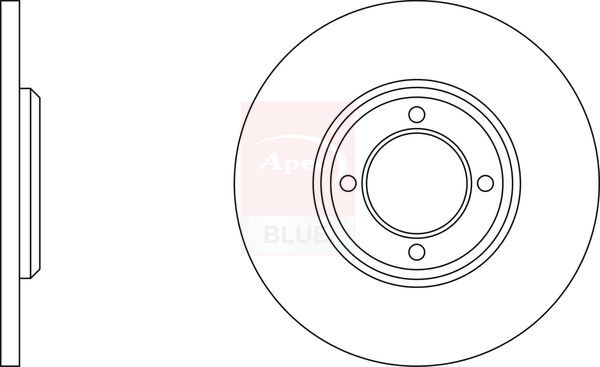 Apec Blue SDK6574 Brake Disc - 1