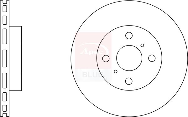 Apec Blue SDK6579 Brake Disc - 1