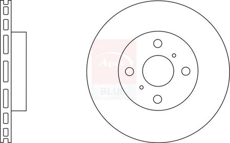 Apec Blue SDK6579 Brake Disc - 1