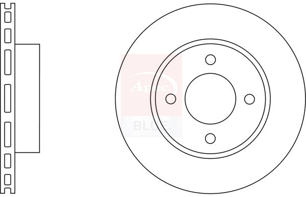 Apec Blue SDK6580 Brake Disc - 1