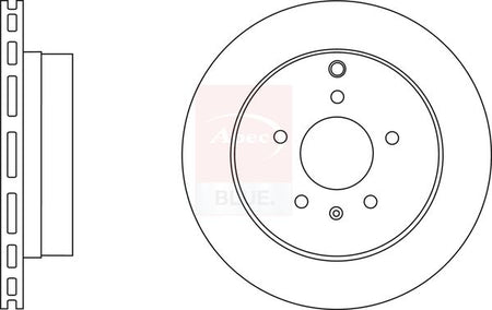 Apec Blue SDK6587 Brake Disc - 1