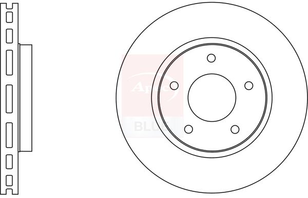 Apec Blue SDK6589 Brake Disc - 1