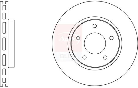 Apec Blue SDK6589 Brake Disc - 1
