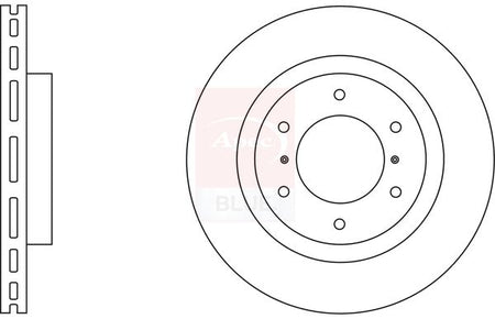 Apec Blue SDK6591 Brake Disc - 1