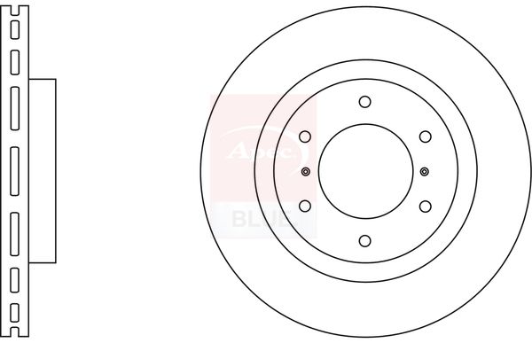 Apec Blue SDK6591 Brake Disc - 1