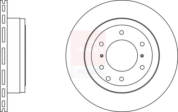 Apec Blue SDK6592 Brake Disc - 1