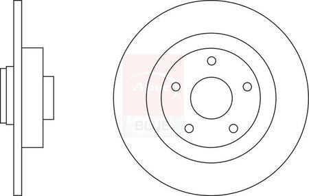 Apec Blue SDK6597 Brake Disc - 1