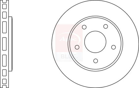 Apec Blue SDK6598 Brake Disc - 1